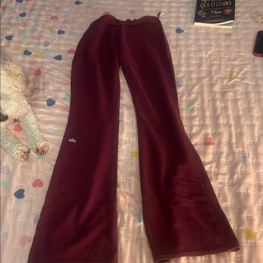 ALO Yoga Deep Red Leggings